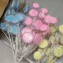 Zeyune 12 Pcs 20 Inch Candy Christmas Picks Pastel Candy Christmas Decorations Candyland Tree Topper Macaron Xmas Ornament Glitter Colorful Branch for Xmas Tree Topper Vase Filler Home Decor