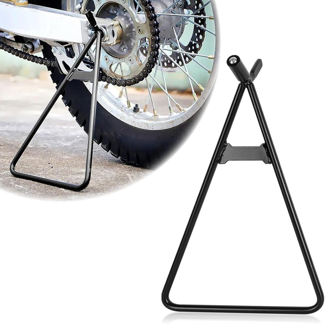 PSLER Dirt Bike Kickstand Holder, Universal Motorcycle Triangle Side Stand for Dirt Bike 80-500cc, Supermoto, Motocross, Enduro, Black