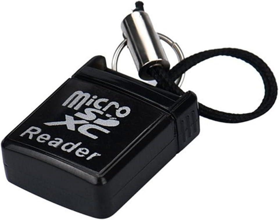 TXY USB 2.0 Mini Card Reader Mini Super Speed USB 2.0 Micro SD/SDXC TF Card Reader Adapter Laptop Accessories (Black)