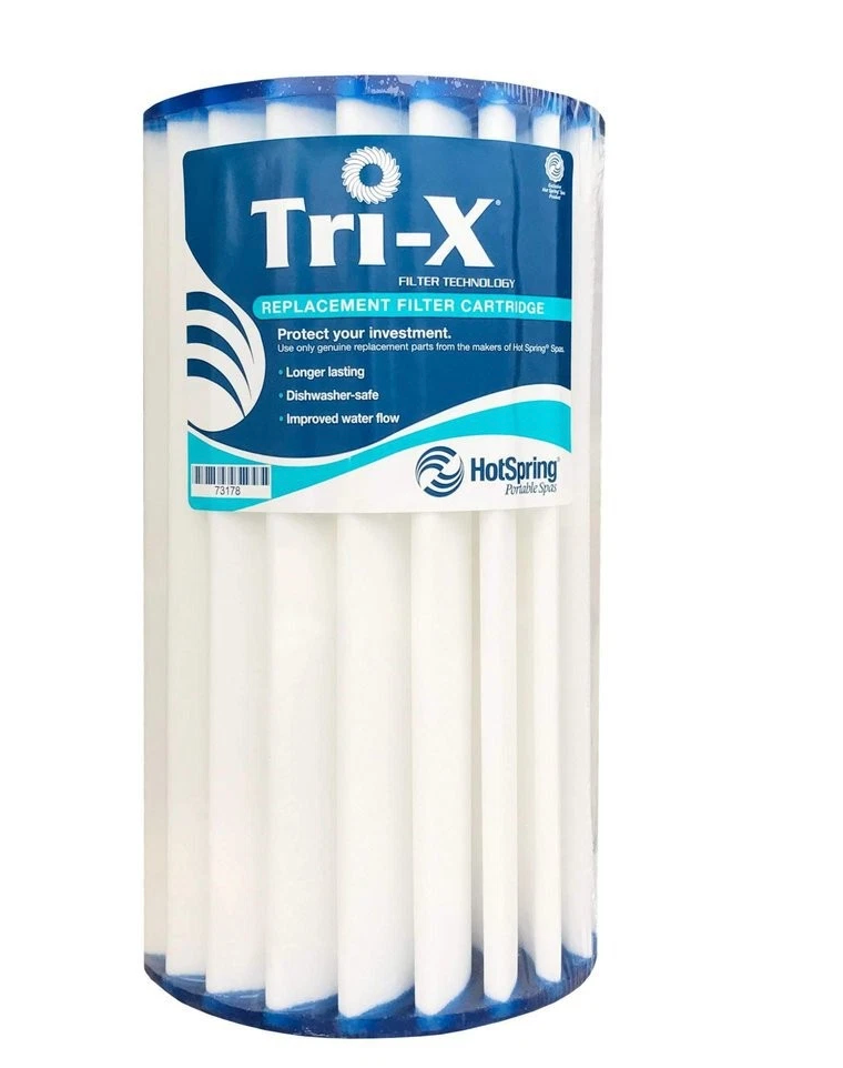 Hot Spring Spas Tri-X Ceramic Cartridge Filter Single 73250, white