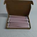 Macarrie 24 Packs Flameless Taper Candles Battery Operated Fake 11 Inch Long Candle Light LED Flameless Candlesticks Flickering Tapered for Wedding, Halloween, Christmas(Pink)