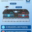 i-Blason Charging Dock Storage Base for Nintendo Switch 2 JoyCon Controllers [9 Game Card Slots] [Ambient Lighting] All-in-one Charging Station Storage Stand Organizer with USB Charging Cable (Black)