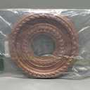 Ekena Millwork CMP10COCDC Cole Thermoformed PVC Ceiling Medallion (Fits Canopies up to 4 1/4"), 10"OD x 3 1/2"ID x 3/4"P, Metallic Dark Copper