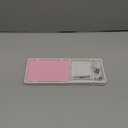 Samsers Foldable Bluetooth Keyboard - Portable Wireless Keyboards with Stand Holder, Rechargeable Full Size Ultra Slim Folding for iOS Android Windows Smartphone Tablet and Laptop, White-Pink (BT x 1)