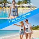 Rynapac Waterproof Phone Pouch - 2 Pack, IPX8 Waterproof Phone Case with Lanyard for iPhone 17 16 15 Pro Max, Cell Phone Dry Bag for Beach Vacation Travel Cruise Essentials, Touch Screen, Up to 8.5"
