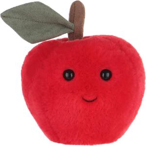 Apricot Lamb Toys Plush Food Plushies Red Sweet Apple Stuffed Fruit Soft Cuddly Perfect for Kids