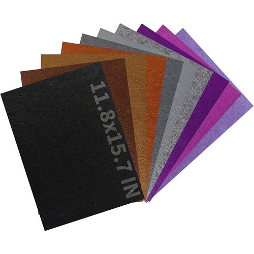 2 x 20 Pack Felt Sheets 11.8 x 15.7 Inch, Soft Assorted Craft Felt Fabric Sheets for DIY Sewing, Patchwork, Holiday Decorations