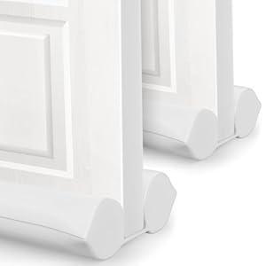 2 Pack Under Door Draft Stopper - Bottom Door Gap Filler & Seal - Windproof Coating Cover - Fits 30” to 36” Door - Block Noise, Sound, Hot Air, Light, Wind - Easy Install Draft Blocker - White