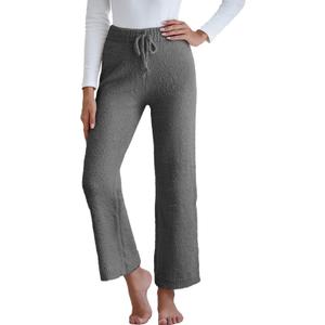 Famulily Womens Fuzzy Long Pants Drawstring Wide Leg Pajamas Bottoms Warm Comfy Sleepwear Pants, Size Small Famulily Womens Fuzzy Long Pants Drawstring Wide Leg Pajamas Bottoms Warm Comfy Sleepwear Pants, Size Small