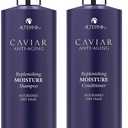 Alterna Haircare CAVIAR Anti-Aging Replenishing Moisture Shampoo and Conditioner Set, 16.5 Fl Oz | Protects, Restores and Hydrates | Sulfate Free