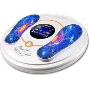 OSITO Circulation System & Nerve Muscle Stimulator - Improves Foot Circulation and Neuropathy, Relieves Feet Legs Pains, Relaxes and Massages Body with TENS Unit & EMS, Clinical-Proven Effective (White)