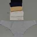 voenxe Seamless Women Underwear Thongs,No Show Ladies Thong,Invisible No Line Breathable Comfortable Panties Undies,Womens No Seam Soft Wide Gusset Tanga,Legging Underpants for Woman 5-Pack, S