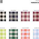 2 x Solino Home Linen Table Runner 48 Inches - 100% Pure Linen Beet and Cream Table Runner 14 x 48 Inch Ideal for Dresser and Coffee Tables - Valentines, Spring - Morgan Check