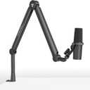 Boom Arm Stand THRONMAX S8 Mic Stand for Game Streaming and Broadcasting/Sturdy and Universal Mic Arm with 1/43/8" to 5/8" AdapterAll-Metal and Fully Adjustable Mic Arm