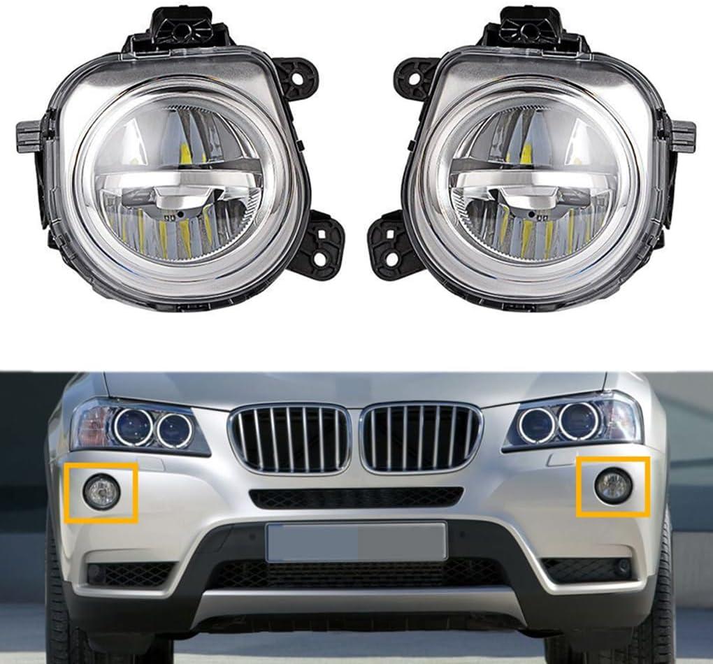 MUNIK 63177317251 63177317252 Front Left+Right LED Fog Light Lamp 2011-2019 For BMW F25 F26 F15 F85 F16 F86 X3 X4 X5 X5M X6 X6M Replat # 63177317251 63177317252