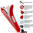 ASA TECHMED Lifeguard Rescue Tube for Home and Commercial Use - Ideal for Lifeguard and Personal Pool - Includes Matching Whistle