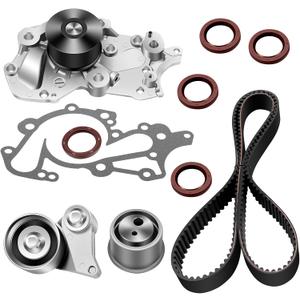 ECCPP Timing Belt Kit with Water Pump Compatible 2007-2009 For Hyundai Santa Fe,2007-2010 For Spectra Magentis,2006-2009 For Spectra Optima,2007-2012 For Spectra Rondo TS26337 252-940 146-2120