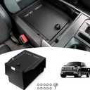 Center Console Safe Box Armrest Lock Storage Organizer Box Compatible with 2021 2022 2023 2024+ Ford F150, with 3 Digit Combo Password Car Interior Security