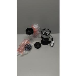 Ninja Fit Compact Personal Blender, Portable Blender for-Smoothies, Shakes, Food Prep, and Frozen Blending, 700-Watt Base, (2) 16-oz. Cups and Spout Lids, Black QB3001SS