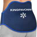 KingPavonini Extra Large Ice Pack for Back Pain Relief with Extension Strap, 1 Gel Pack Reusable Lower Back Ice Wrap for Lumbar Surgery, Sciatica, Herniated Disc, Coccyx Pain, Cold/Hot Therapy