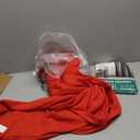 HOMEIDEAS Valentine's Day Non-See-Through Red Sheer Curtains 84 Inches Long, 2 Panels Set Privacy Light Filtering Semi Sheer Curtains for Living Room Bedroom Drapes,W52xL84