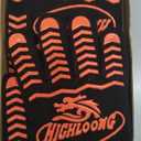 BBQ Gloves, Oven Gloves Original 2 Pack1472 Extreme Heat Resistant, Grilling Gloves Silicone Non-Slip Oven Mitts, Kitchen Gloves for BBQ, Grilling, Cooking, Baking (2 pieces set) (Orange Strips Long)