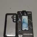 Lanhiem for Samsung Galaxy S25+ Plus Case, IP68 Waterproof Dustproof Case with Built-in Screen Protector, Rugged Full Body Shockproof Protective Cover for Galaxy S25 Plus 6.7 Inch, Black/Clear