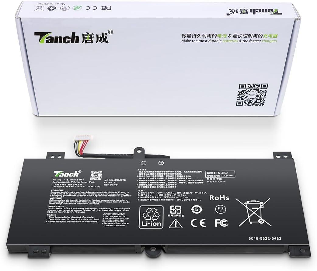 Genuine Laptop BatteryC41N1731 0B200-03400200 02940000 02990000 4ICP5/70/81 C41PNJ5 CA436981G Replacement forAsus ROG StrixScar II GL504GM-ES182T GL504GW-DS74 GL504GV GL704GM G531GW GU GV G731GW GV GU