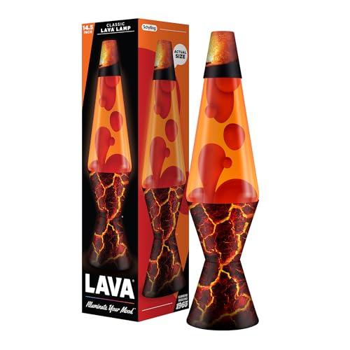 The Original Lava® Lamp - 14.5" Volcanic Crags - Classic Liquid Motion Lamp - Red Wax and Orange Liquid - #2078 