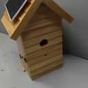 Smart Bird House with Camera, 2.4G WiFi & App Alerts, 160 Wide View 1080P HD Wireless Birdhouse, Auto Capture Bird Video & Motion Detection, Smart Bird House Camera Solar Powered (Natural, Normal)