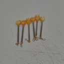 6pcs Extendable Back Scratcher Set Lightweight Comfortable Telescopic Rod Scratchers for Anywhere (Yellow)