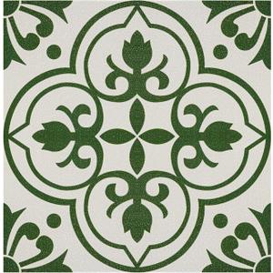 Alow Peel and Stick Floor Tile Waterproof,11.8inX11.8in Peel and Stick Flooring,Vinyl Flooring Suit for Kitchen,Bedroom and More(20pcs,Green) (Green/White)