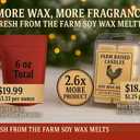 Farm Raised Candles Army Christmas Pack  Christmas Military Gift 5-Pack Soy Wax Melts | 15 oz Total (3 oz Each) | Holiday Scents for Living Room & Home | Fresh from The Farm