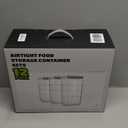 12 Pcs Pop Airtight Food Storage Containers with Lids for Kitchen Pantry Organization Stackable Cereal Snacks Flour Sugar Coffee Spaghetti (1.2, 2.0, 2.7, 3.3qt)*3