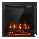 Giantex 22,5'  Electric Fireplace Insert, 5100 BTU Recessed Freestanding Fireplace w/7-Level Flame Effect & Overheat Protection, 750W/1500W