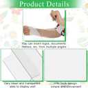 Kathfly 3 Pcs 8.5x11'' Slat Wall Sign Holders, Clear Slatwall Picture Frames Brochure Holders Accessories, Display Shelves Frame Mount Sleeve for Panel Advertise Flyer