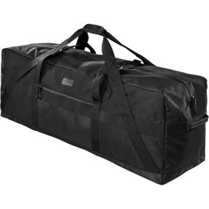 Fitdom 123L 42" Heavy Duty Extra Large Duffle with Upgrade Zipper, Durable & Water Resistant. Perfect as Camping Bag Travel Storage Tent Storage Sports Equipment Bag For Coaches & More