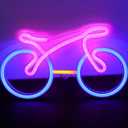ENUOLI Bike Neon Signs for Wall Decor, Bicycle Neon Lights for Bedroom,USB/Battery Powered LED Bike Light Neon Wall Light Suitable for Living Office Game Room Christmas Gift for Cycling Lover