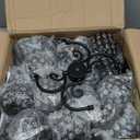 22.5" Black Metal & Crystal Tea Light Candle Holder - Wedding, Party Centerpiece for Events, Decorative Chandelier (1, Black)