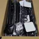 Room Divider No Drilling Curtain Rod Wall Divider for Room Separation, 4-10ft(H) 28-114inch(W) Adjustable, Heavy Duty Partition Space Separator Freestanding Tension Curtain Stand, Black