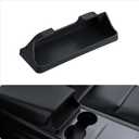 BASENOR Upgraded Tesla Model 3 Model Y Center Console Sunglasses Holder, Armrest Box Eyeglasses Storage Box Key Card Holder for 2021-2024 Model 3/Y Interior Accessories