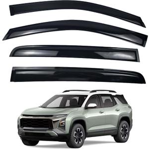 Window Rain Guards Compatible with 2026 2025 Chevy Equinox Accessories Window Visors Vent Wind Deflectors All Weather Sediment Protection(Not fit EV Models)