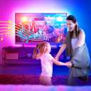 KANTUTOE TV LED Backlight, 23ft LED Lights for 70-100 Inch TVs, RGB TV Backlight Behind with Remote, Music Sync Bluetooth APP Control Strip Lights USB Powered for Bedroom, Gaming Room, Home Dcor