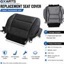 GXARTS Front Passenger Side Bottom Leather Replacement Seat Cover Black Compatible with Honda Accord Sedan 2008 2009 2010 2011 2012
