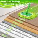 JEHONN Reusable Microfiber Mop Pads Compatible with Swiffer Sweeper, 4 Pack Dry Sweeping Cloths Cover, Washable Wet Refills for Hardwood Tile Floor Cleaning (Only Replacement Accessories)