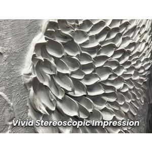 Wall Art with Canvas Hand Painted Wings, White Heavy Texture Oil Painting Wall Decor, Modern Painting Artwork for Wall for Living Room Bedroom Office Home Decor(48" Wx24 L)