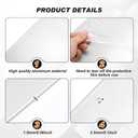 Tatuo 4 Pcs Door Kick Plates for Exterior Interior Doors Protection Decor Rectangular Aluminum Door Push Plate with Satin Finish (34 x 8 Inch,Sliver Gray)