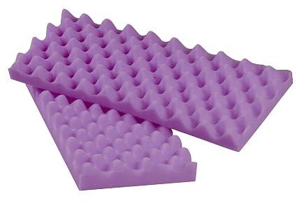 Medline Industries NON081343 Convoluted Foam Armboard Pads, 2" x 8" x 20", Purple (Pack of 12)