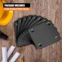 1/8 Square Steel Plate Base 4x4 for Tile, Hot Rolled Weldable A36 Flat Metal Plate Sheet 4 inch with Holes 8 Pack