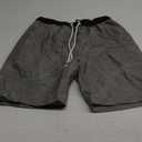 KAILUA SURF Mens Swim Trunks Long, Quick Dry Boardshorts, 9 Inches Inseam Bathing Suits with Mesh Lining (Large, Grey Leaves)